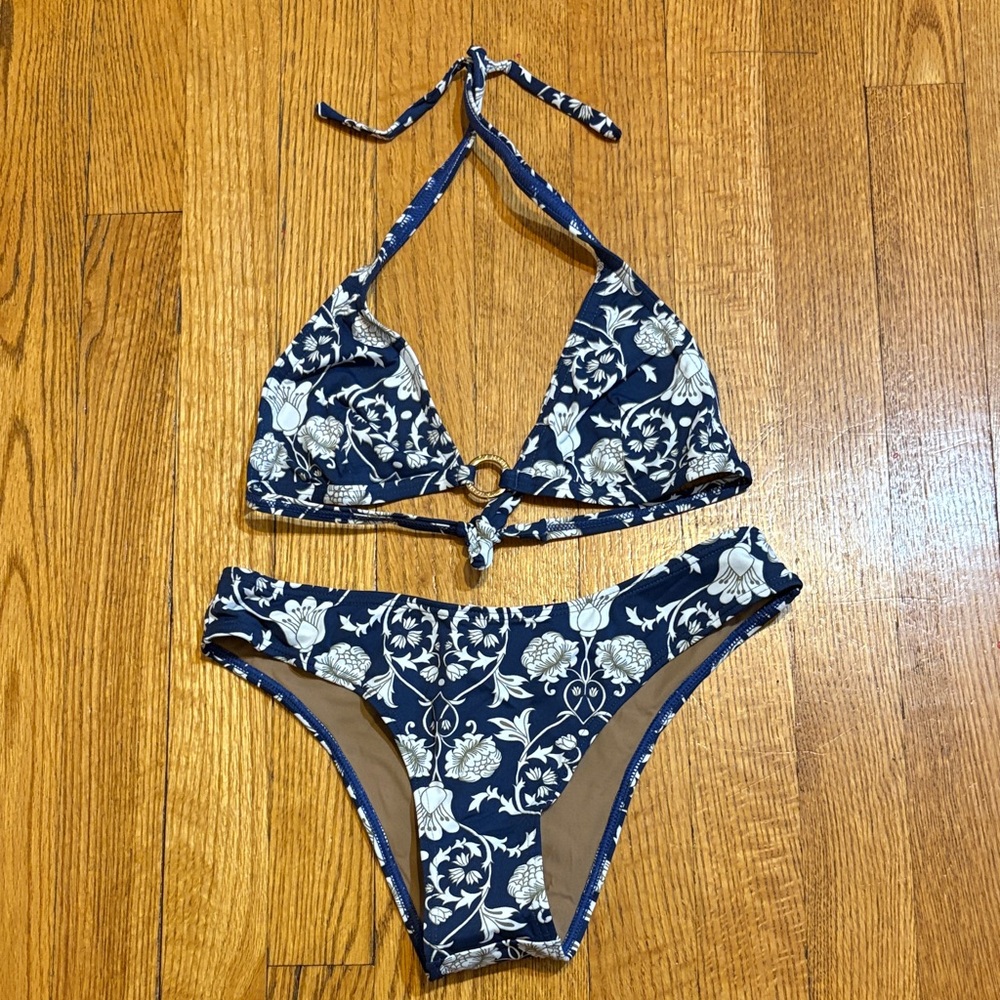 CIA Maritima Blue and White Floral Bikini Set